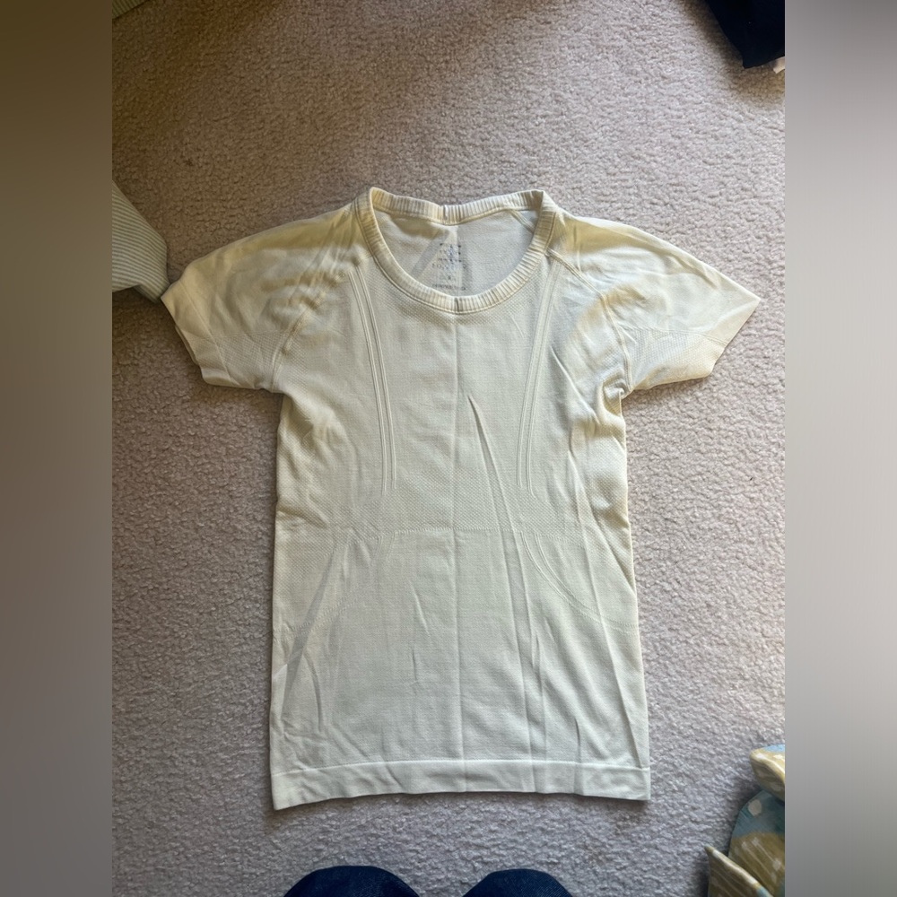 Equestly yellow riding/athletic t shirt